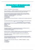 CIA Exam-Part 1&lowbar;98 Questions with Complete Solutions