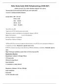 Patho Study Guide D236 Pathophysiology (HCM 2507) A+