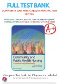 Test Bank for Community and Public Health Nursing 10th Edition &vert; Complete Guide A&plus; &vert; Chapters 1-30