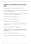 Indiana Life & Health Insurance Exam 2024 