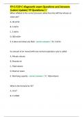 FP-C/CCP-C diagnostic exam Questions and Answers (Latest Update) 99 Questions/// 