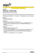 2023 AQA GCSE ENGLISH LITERATURE 8702&sol;2 Paper 2 Modern texts and poetry Question Paper & Mark scheme &lpar;Merged&rpar; June 2023 &lbrack;VERIFIED&rsqb;