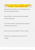 Hunters Safety Quiz &num;5 with 100&percnt; Complete Solutions &vert; verified &updated 2024