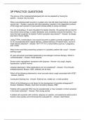 3P PRACTICE QUESTIONS
