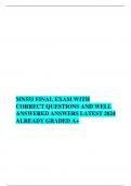 MN551 FINAL EXAM WITH  CORRECT QUESTIONS AND WELL  ANSWERED ANSWERS LATEST 2024  ALREADY GRADED A+