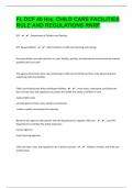 FL DCF 40 Hrs&comma; CHILD CARE FACILITIES RULE AND REGULATIONS &lpar;RNRF 170 Final Questions With Correct Answers&vert; download to pass&vert;2024