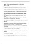 WEST VIRGINIA ADJUSTER TEST PRACTICE QUESTIONS