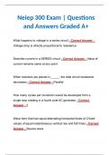 Neiep 300 Exam | Questions and Answers Graded A+