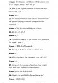 NLN PAX practice  Math_Questions and Answers 100% Solved---Grade A+