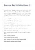 Emergency Care 14th Edition Chapter 5 Q&A with complete solution 