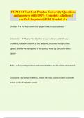 COM 114 Test Out-Purdue University Questions and answers with 100&percnt; Complete solutions &vert; verified &updated 2024&vert; Graded A&plus;