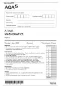 A-Level AQA 2023 Maths Paper 1