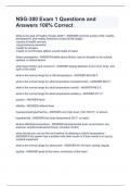NSG-300 Exam 1 Questions and Answers 100&percnt; Correct