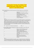Community Nursing Test Banks Full Guide&lpar;Questions With 100&percnt; Correct Answers and Elaborations&rpar;