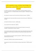 court reporters texas written knowledge test Questions with 100&percnt; Correct Answers&vert; A&plus; Graded