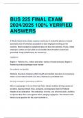 BEST REVIEW BUS 225 FINAL EXAM  2024&sol;2025 100&percnt; VERIFIED  ANSWERS