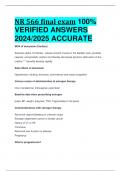 BEST ANSWERS NR 566 final exam 100%  VERIFIED ANSWERS  2024/2025 ACCURATE