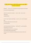  Bundle of CMIS 526 Exams with questions and 100&percnt; Correct answers