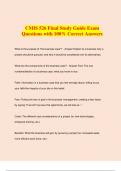 CMIS 526 Final Study Guide Exam Questions with 100&percnt; Correct Answers
