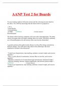 AANP Test 2 for Boards EXAM 2023/2024