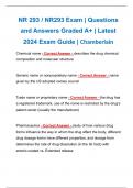 NR 293 / NR293 Exam | Questions and Answers Graded A+ | Latest 2024 Exam Guide | Chamberlain