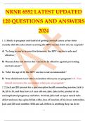 NRNR 6552 LATEST UPDATED 120 QUESTIONS AND ANSWERS 2024 NRNR 6552 LATEST UPDATED 120 QUESTIONS AND ANSWERS 2024 