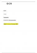 OCR A Level Economics paper 2 Mark--scheme June 202-3