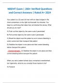 NREMT Exam | 200+ Verified Questions and Correct Answers | Rated A+ 2024 