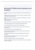 Nursing 527 Wilkes Exam Questions and Answers 2024