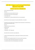 AIC 300 - Claims in an Evolving World Exam Questions with 100% Correct Answers | Graded A+