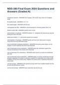 NSG-300 Final Exam 2024 Questions and Answers &lpar;Graded A&rpar;