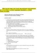 TEST BANK FOR LNP TO RN TRANSITION 5TH EDITION BY CLAYWELL LATEST 2024&sol;2025 GRADED A&plus; WITH EXPLANATION&period;