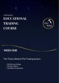 The Theory behind the trading system