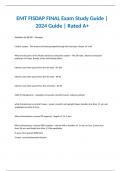 EMT FISDAP FINAL Exam Study Guide | 2024 Guide | Rated A+