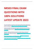 Bundle for NR503,511,599,500,547,546&565 midterm& final exams with 100% verified answers