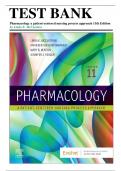Test Bank For  Pharmacology A Patient-Centered Nursing Process Approach, 11th Edition by Linda E. McCuistion Chapter 1-58
