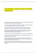  Utah Esthetics Instructor Exam with latest updated test&period;