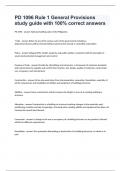PD 1096 Rule 1 General Provisions study guide with 100&percnt; correct answers&period;