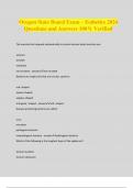 Oregon State Board Exam &ndash; Esthetics 2024 Questions and Answers 100&percnt; Verified