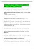 BASELINE STUDY GUIDE QUESTIONS AND CORRECT ANSWERS&period;