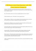 C708 Finance terms Exam Questions with 100&percnt; Correct Answers &vert; Graded A&plus;