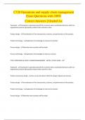 C720 Operations and supply chain management Exam Questions with 100&percnt; Correct Answers &vert; Graded A&plus;
