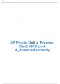 AP Physics Unit 3 Progress Check MCQ part A_Answered correctly
