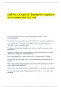  CBSPD&colon; Chapter 10&colon; Sterilization questions and answers with real test&period;