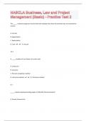 NASCLA Business, Law and Project Management (Basic) - 55 Practice Test 2 Questions With Complete Solutions|19 Pages