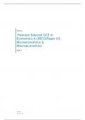  Edexcel GCE In Economics A (9EC0)Paper 03: Microeconomics & Macroeconomics MARK SCHEME 2023