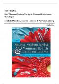  Olds' Maternal-Newborn Nursing & Women's Health Across the Lifespan. 11th Edition , TESTBANK.....  DOWNLOAD BEST COPY