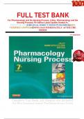 FULL TEST BANK For Pharmacology and the Nursing Process&comma; &lpar;Lilley&comma; Pharmacology and the Nursing Process&rpar; 7th Edition Latest Update Graded A&plus;&period;    