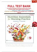 FULL TEST BANK For Nutrition Essentials for Nursing Practice Ninth, Edition by Susan Dudek Latest Update (Author) Graded A+    