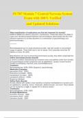 PC707 Module 7 Central Nervous System Exam with 100% Verified and Updated Solutions